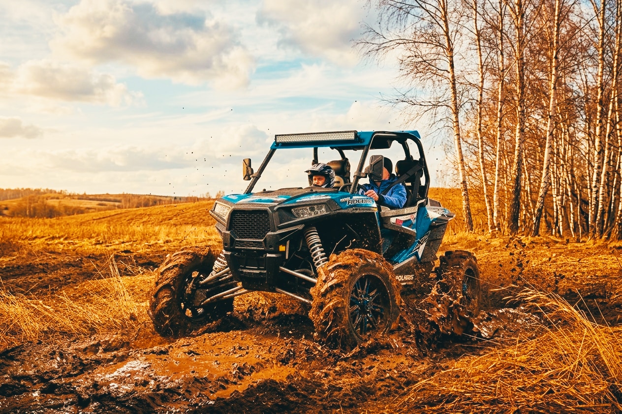 Pasivažinėjimas bagiu bekelės trasoje