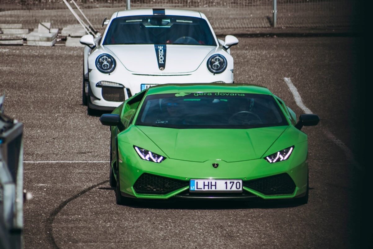 HURACAN Nemuno Žiedo trasoje: aš vairuotojas + aš šturmanas